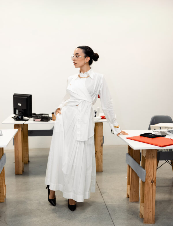 MONOCHROME SKIRT (WHITE)